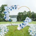 thumbnail image 1 of 210cm Wedding Arch Flower Stand Heart Shape Metal Arch Frame Backdrop Rack, 1 of 20
