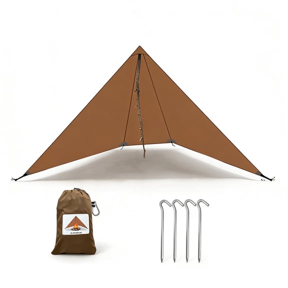 210g 20D Nylon Ultralight Camping Stove Windbreak Wind Screen Shield Fire Retardant No Poles Ropes Windproof Privacy Windscreen