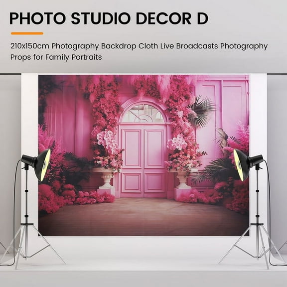 210x150cm Photography Backdrop Cloth Live Broadcasts Photography Props for Family Portraits, Photo Studio Decor D