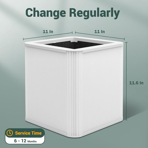 211+ Replacement Filters For Blue air Blue Pure 211+ Air Cleaner Purifier, 2 Pack 211+ Foldable Particle and Activated Carbon Filter, 2-Stage H13 Hepa Filter