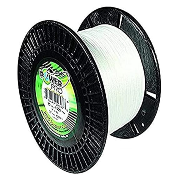 21100400500W Braided Spectra Fiber Fishing Line, 40 lb/500 yd, White