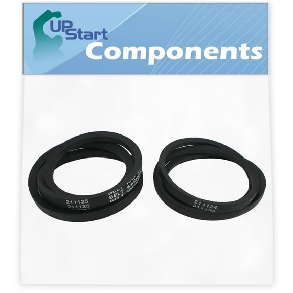 211124 & 211125 Washer Belt Set Replacement for Maytag LA110 - Compatible with 12112425 Washing Machine Belt Kit