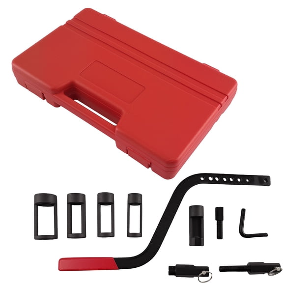 2112 Valve Spring Compressor Tool Kit, Carbon Steel Engine Disassembling Remover & Installer for Ford, BMW, VW, Audi, Toyota, Nissan; Includes 4 Adapters (24.75-35.50mm OD)