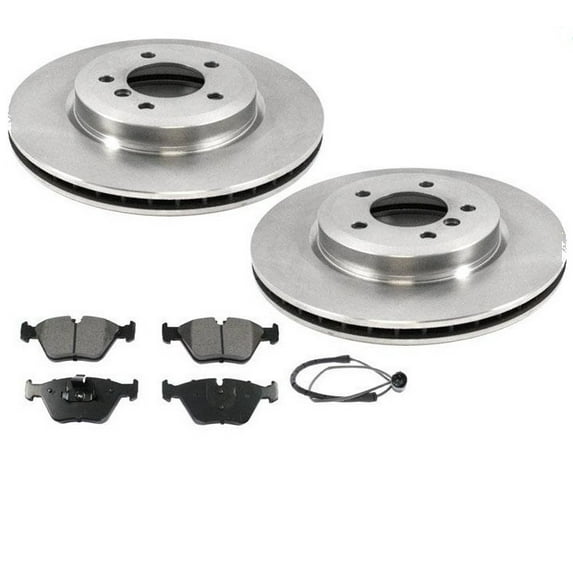 21127 New for BMW for 330i/330Xi 2001-2005 Front Brake Rotors & Pads and Sensor Kit