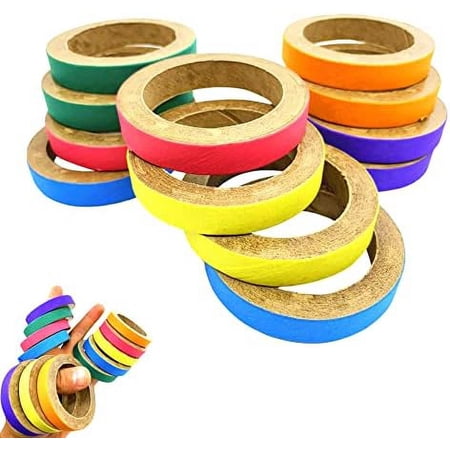 2113 Pk12 Chew Bagels 2.75 Inch Foraging Chew Foot Toy Beak Feet Parrot Foraging Foot Craft Talon Conure