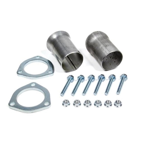 21153 2.5 in. Inlet to 2.5 in. OD Outlet Collector Reducer 3-Bolt Ball & Socket Flange Hardware Steel - Aluminized