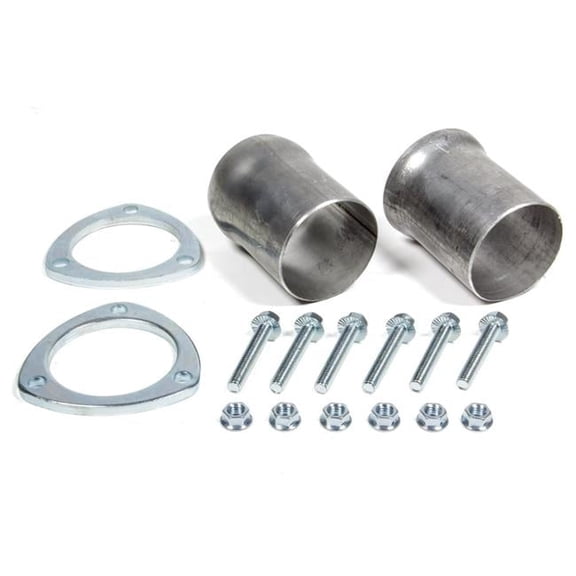 21154 3 in. Inlet to 3 in. OD Outlet Collector Reducer 3-Bolt Ball & Socket Flange Hardware Steel - Aluminized
