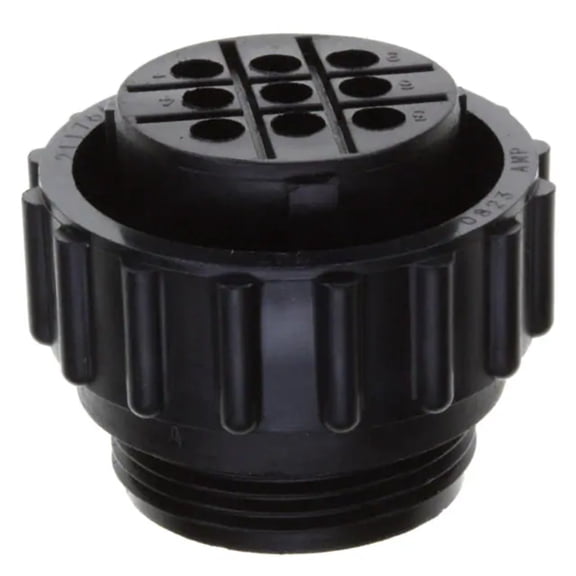 211766-1 Standard Circular Connector 9 Position Crimp ST Cable Mount 9 Terminal 1 Port