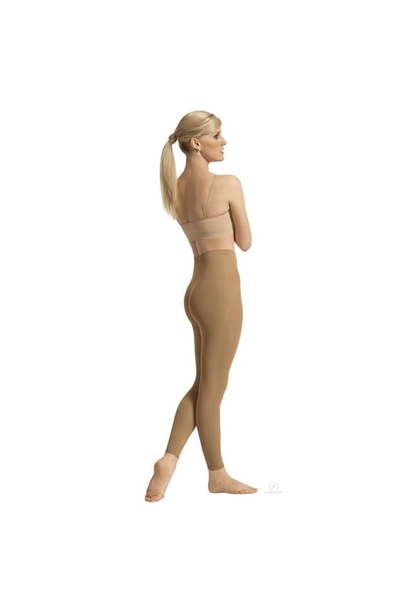 212-C-L-XL Intimates Adult Non-Run Footless Tights, Caramel - Large & Extra Large
