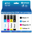thumbnail image 1 of 212XL 212 Ink Replacement for Epson 212 Ink for Epson 212 Ink Cartridges for Printers XP-4100 XP-4105 WF-2830 WF-2850 (4 Pack), 1 of 7