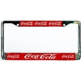thumbnail image 1 of 212 Main 038-1037-00 Coca-Cola Metal License Plate Frame Free Screw Caps with this Frame, 1 of 2