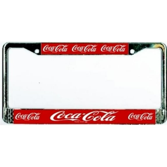 212 Main 038-1037-00 Coca-Cola Metal License Plate Frame Free Screw Caps with this Frame