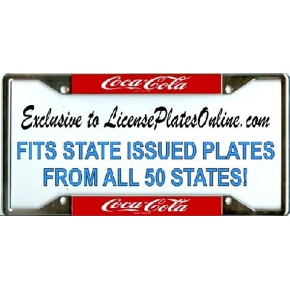 212 Main 038-1037-60 6 x 12 in. Coca Cola Coke Every State Metal Frame