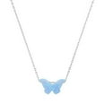 thumbnail image 1 of Kylie Harper Sterling Silver Blue Opal Butterfly Necklace, 1 of 1