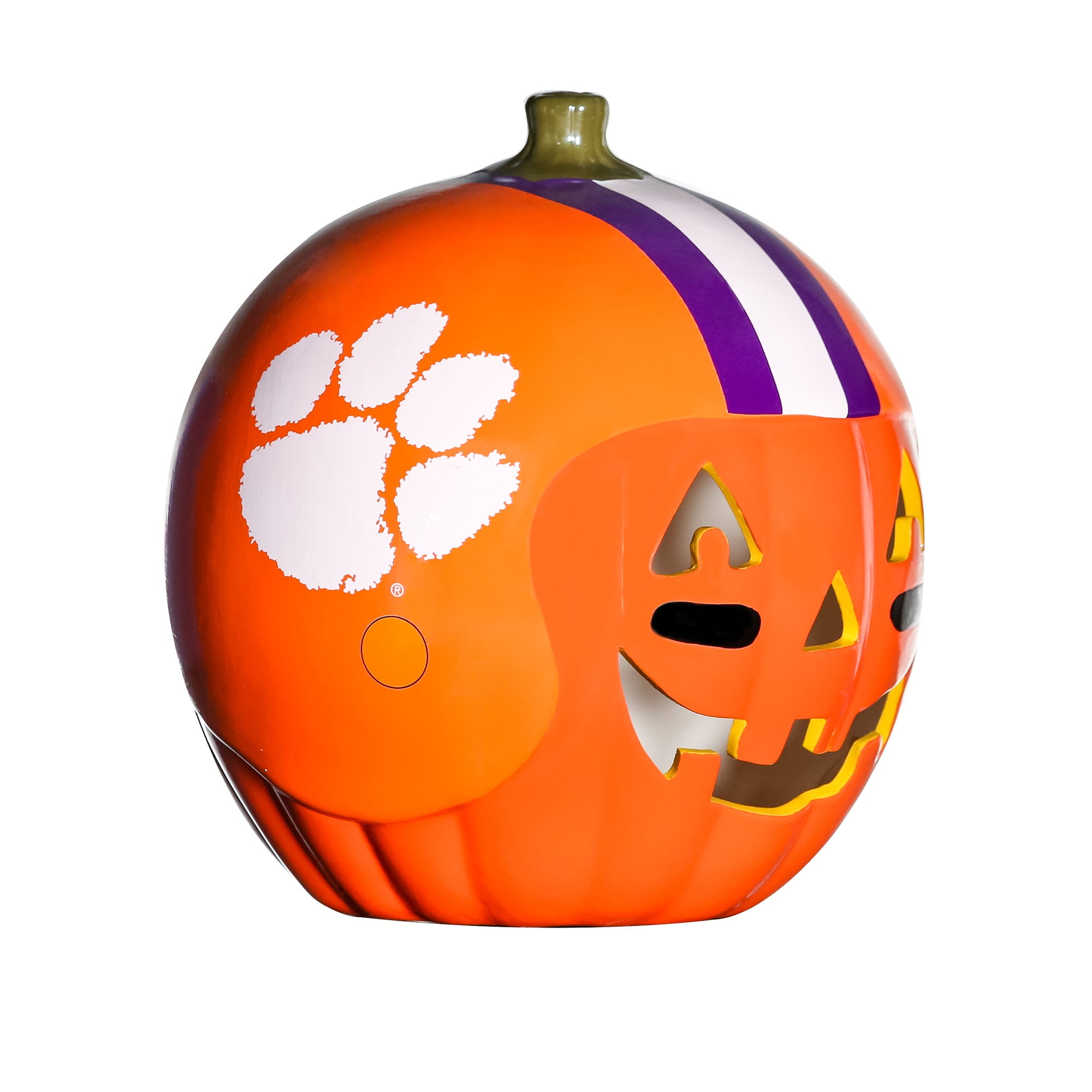 Clemson Tigers Ceramic Pumpkin Helmet