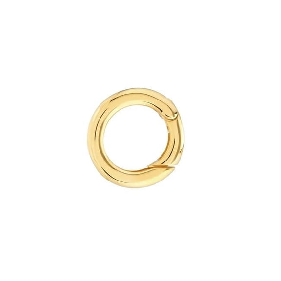 212 Main UBS014022665-14Y 14K Yellow Gold 15 mm Round Push Lock