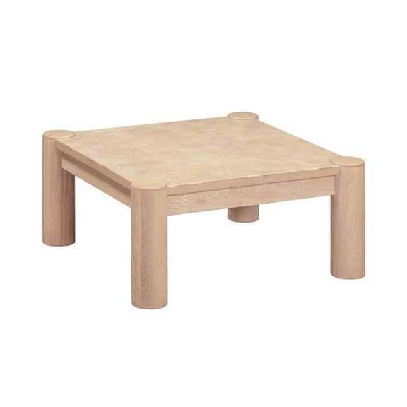 212 Main 18 x 35 x 35 in. Bungalow Checkerboard Coffee Table, Brown