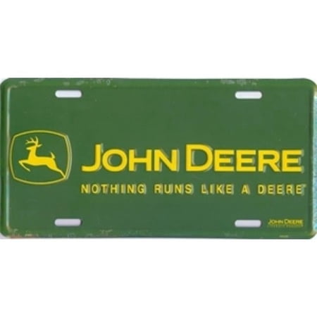 212 Main 2187 6 x 12 in. John Deere-nothing Runs Like a Deere License Plate