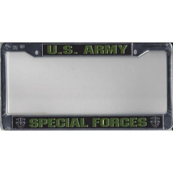 212 Main 25037EC U.S. Army Special Forces Chrome License Plate Frame, 6 x 12 in.