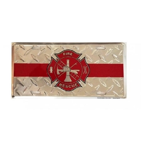 Fire Rescue (Diamond) License Plate