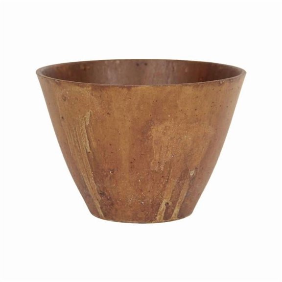 212 Main 4.5 x 6.3 x 6.3 in. Patio Rustic Conical Bowl with Corten, Brown