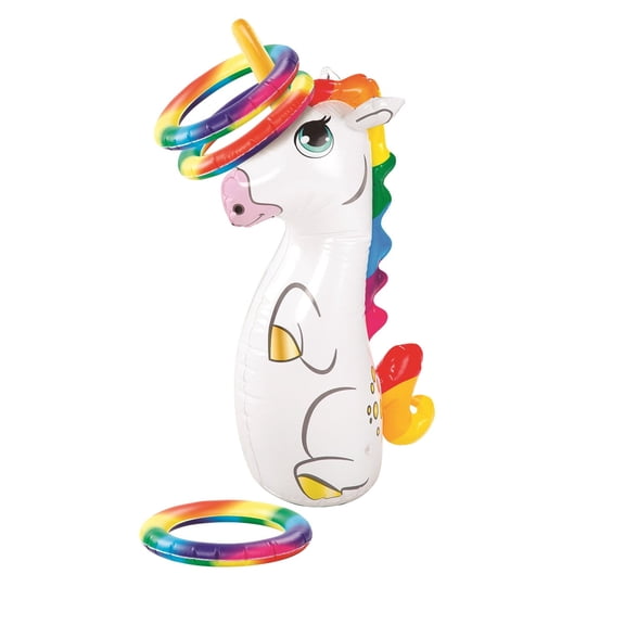 212 Main Ring Toss Game 5228 Unicorn with 4 Rings 1-Pack
