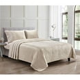 thumbnail image 1 of 212 Main 653466014649 4 Piece Kansas Microplush Bed Sheet Set, Light Brown - King Size, 1 of 1