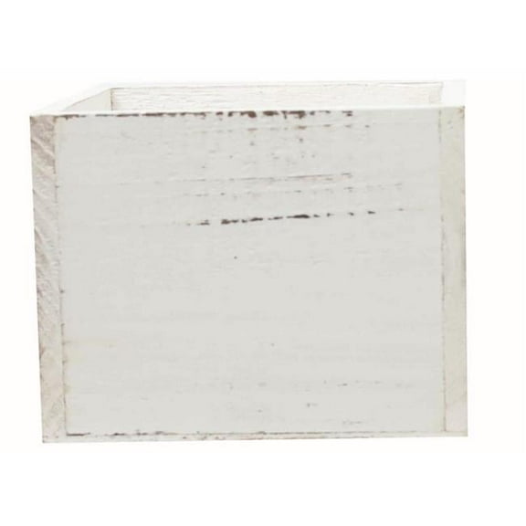 212 Main AI-3501COL Square Distressed White Planter