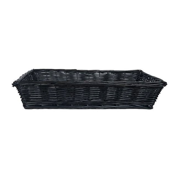 212 Main AI-5180DT Black Rectangular Willow Basket