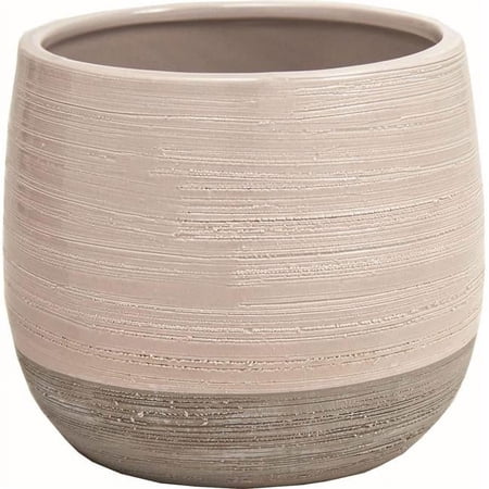 212 Main AI-CE00NGR A Glossy Gray Top & Matte Gray Bottom Planter