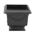 thumbnail image 1 of 212 Main AI-DL102BLA Decorative Square Black on a Pedestal Planter, 1 of 1
