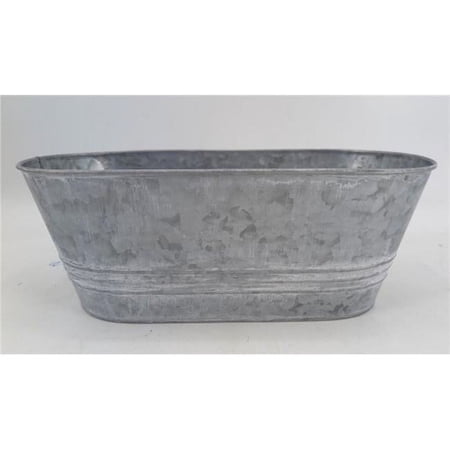 212 Main AI-GA3465-164 Ribbed Metal Planter