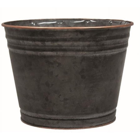 212 Main AI-GA3510CHC Black & Copper Colored Rim Planter