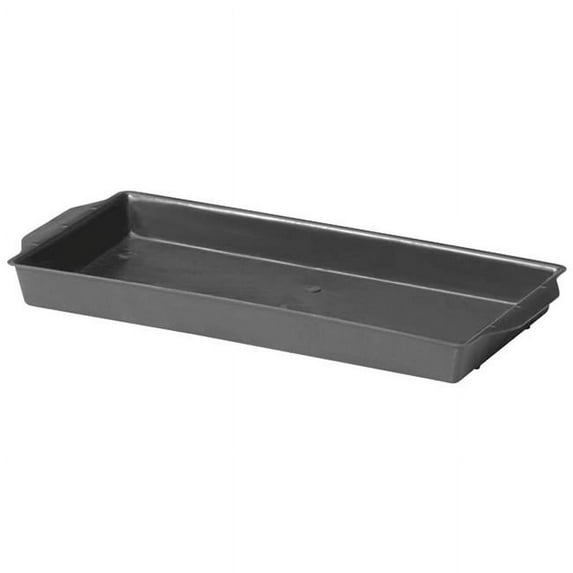 212 Main AI-N38332BLA Black Plastic Rectangular Tray