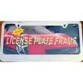 thumbnail image 1 of Blank Smooth Chrome 2-Hole License Plate Frame Free Screw Caps Included, 1 of 1