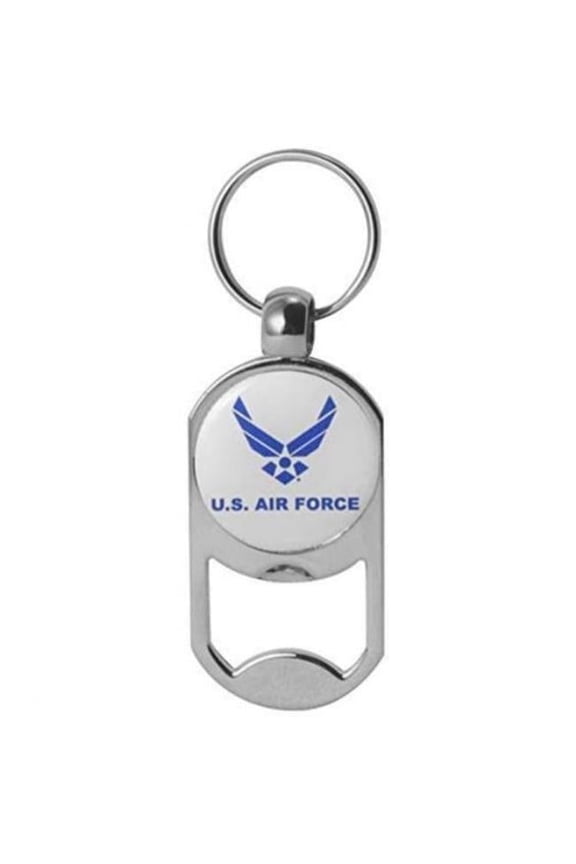 U.S. Air Force Logo Dog Tag Bottle Opener Key Chain
