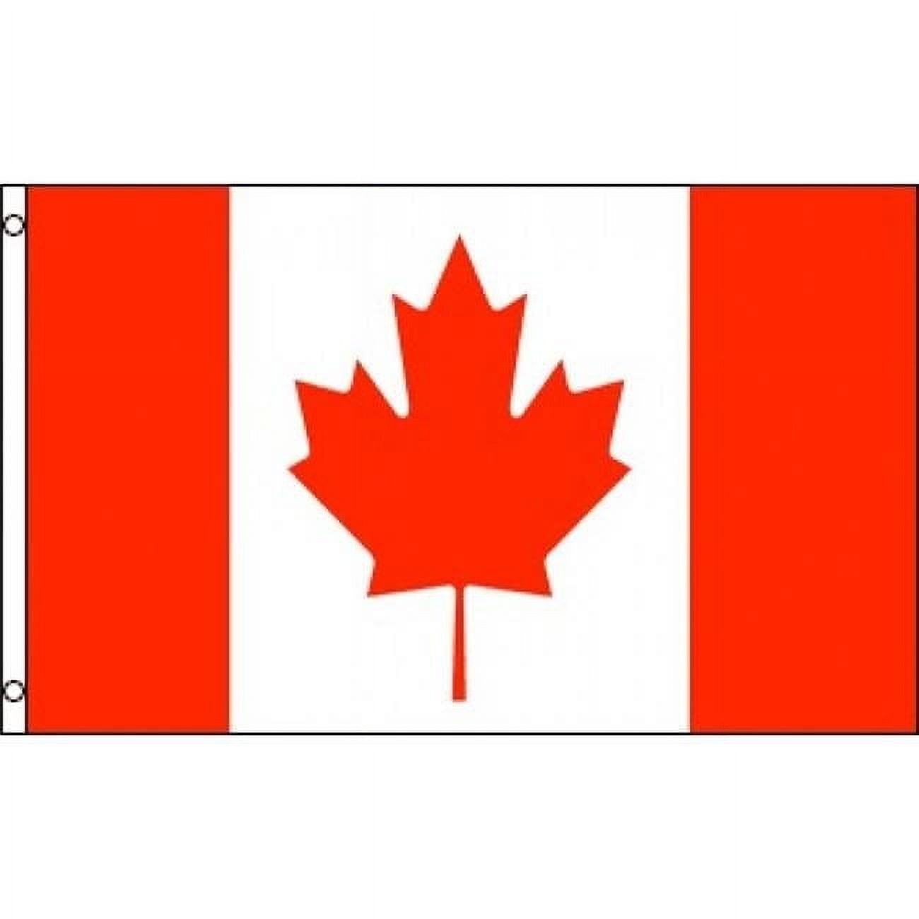Canada 36" x 60" Red and White Polyester Flag