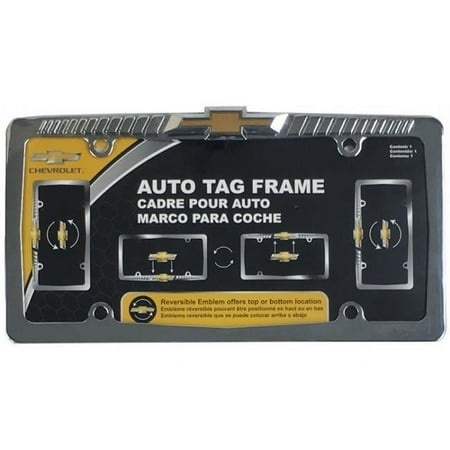 Chevrolet Reversible Emblem Chrome License Plate Frame