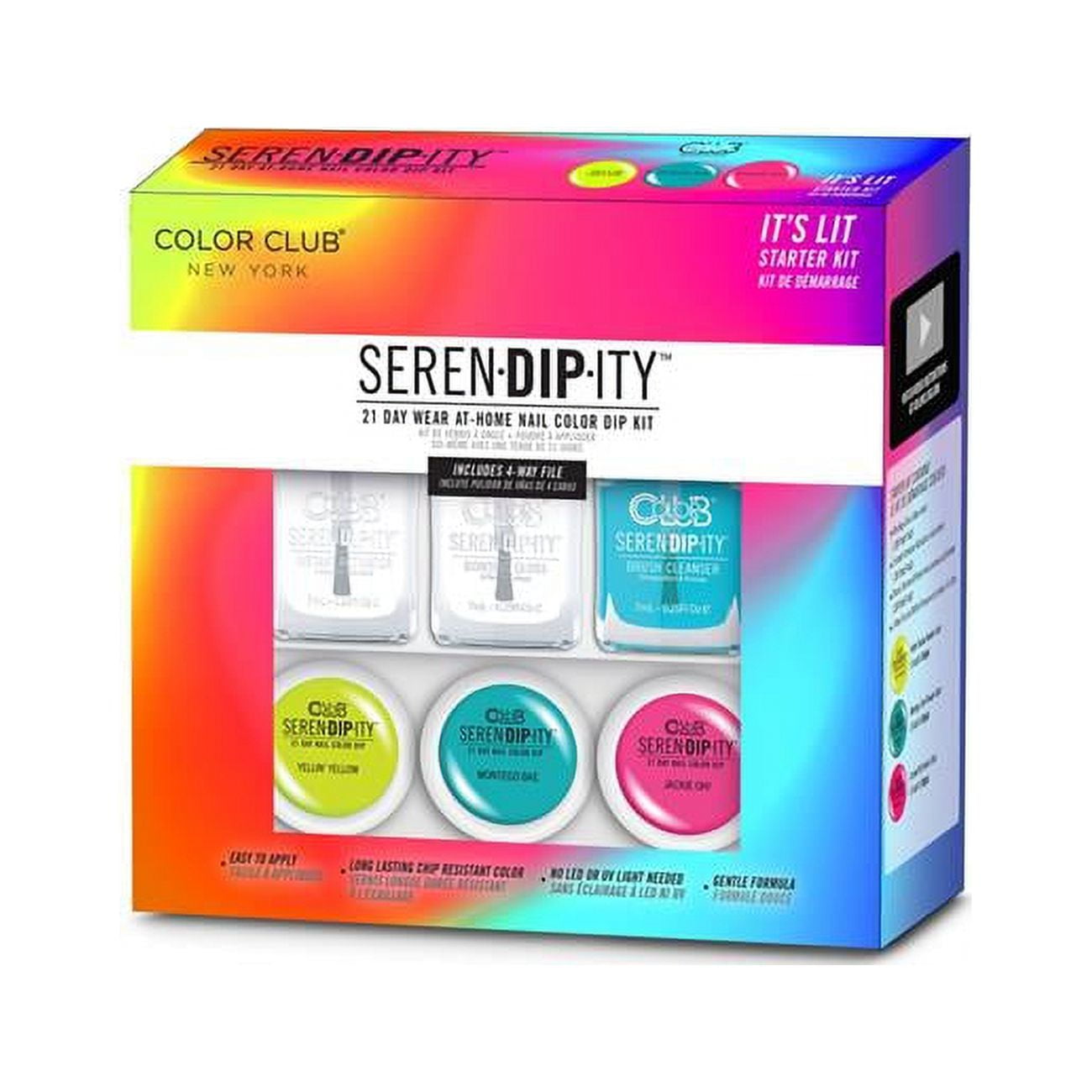 Color Club Seren-DIP-ity Mood Changing Dip Powder Nail Art Starter