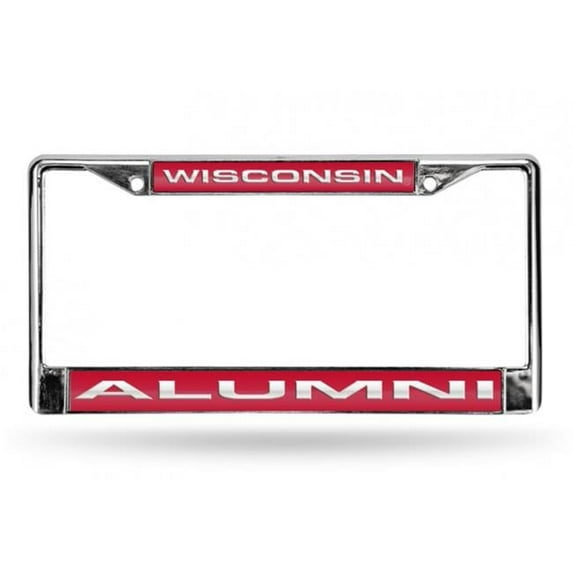 Wisconsin Laser Etched Chrome License Plate Frame (Alumni)
