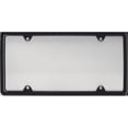 thumbnail image 1 of 212 Main FSSI600BLCK Plain Black Metal License Plate Frame Kit, Free Screw Caps, 1 of 1