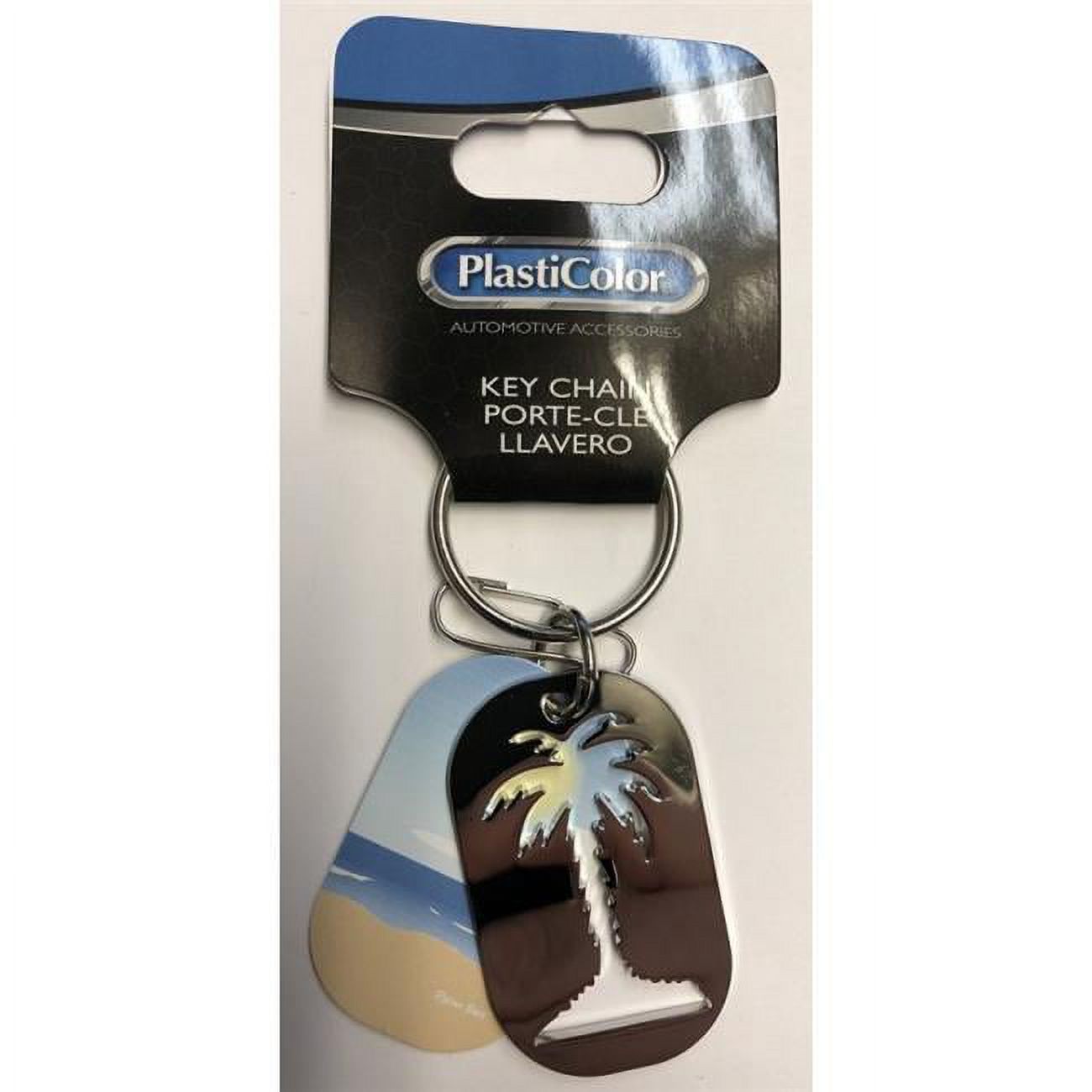 212 Main KC4481 Palm Tree Pass Through Dog Tag Key Chain