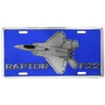 thumbnail image 1 of 212 Main LAF42 6 x 12 in. U.S. Air Force F22 Raptor Metal License Plate, 1 of 1