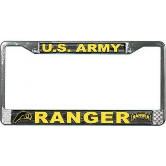 212 Main LFA11 6 x 12 in. U.S. Army Ranger License Plate Frame, Free Screw Caps