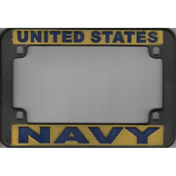 U.S. Navy Plastic Motorcycle License Plate Frame