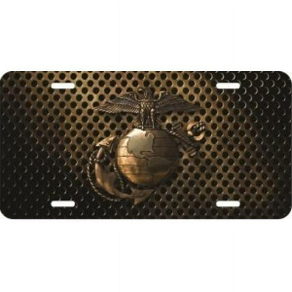 212 Main LM35 6 x 12 in. U.S. Marines New Logo License Plate