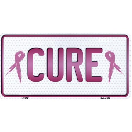 Cure Ribbons Metal License Plate Sign