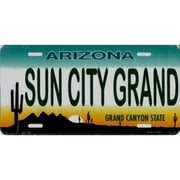 Arizona Sun City Grand Metal License Plate