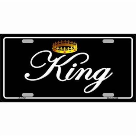 King Metal License Plate