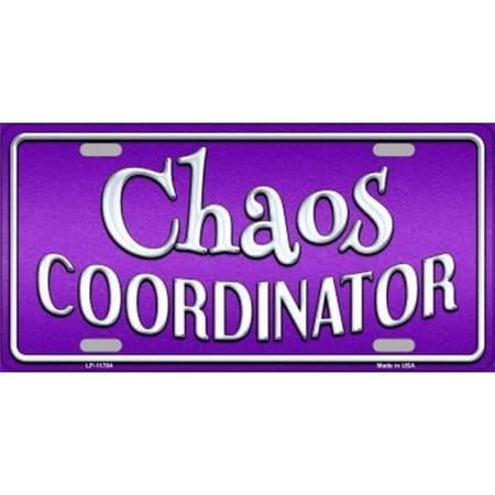 Chaos Coordinator Metal License Plate